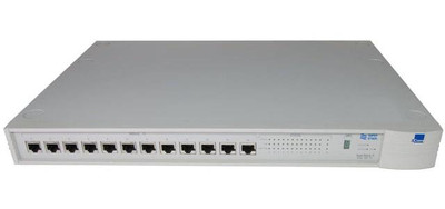 3Com 12-Port SuperStack II Ethernet Hub 3C250A-TX/I for Networking Racks
