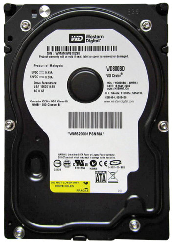 Western Digital Caviar 80GB SATA Hard Drive for Desktop PCs