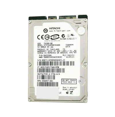 Hitachi Travelstar 7K200 80GB 7200RPM SATA Hard Drive for Laptops