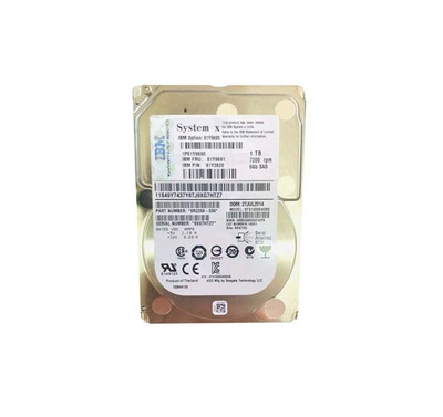 IBM 81Y3820 1TB 7200RPM 6Gbps NL SAS 2.5 SFF HDD with Tray for Server Rack