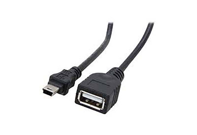 StarTech 1ft Mini USB 2.0 Cable USB A to Mini B F/M for Data Transfer - Compatible with Various Devices