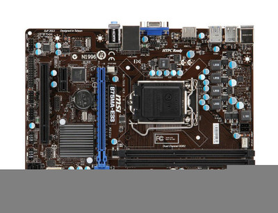 MSI B75MA-E33 Desktop Motherboard Intel B75 Express Chipset LGA-1155 - Compatible with Intel Socket H2 CPUs
