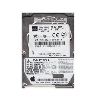Toshiba 3GB 4200RPM ATA-33 2.5-inch Hard Drive for laptops - compatible with various models