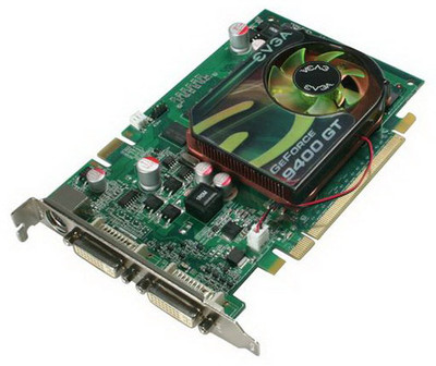 EVGA GeForce 9400 GT 512MB DDR2 PCI-E Video Card for SLI Support - SKU 512-P3-N944-LR - Graphics Card for HD Display