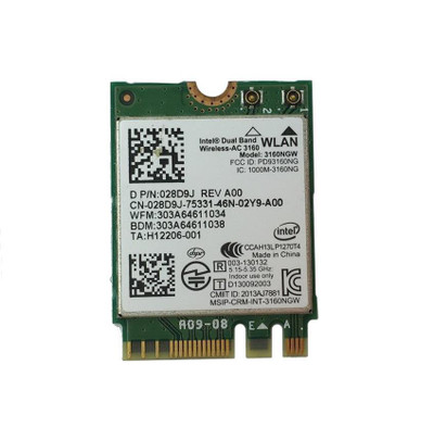 Dell Intel Wireless-AC 3160 Mini WiFi Card 028D9J for laptops