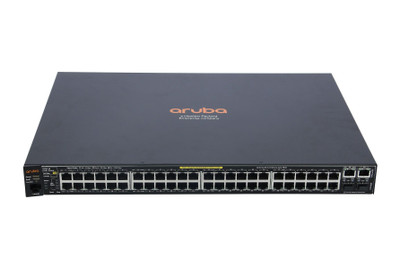 HPE Aruba 2530-48-PoE+ Gigabit Ethernet Network Switch, 48 RJ-45 PoE+ Ports, Layer 2 Managed, 1U Rack-mountable