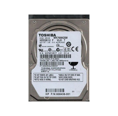 Toshiba 750GB 5400RPM SATA 3Gb/s 8MB Cache 2.5-Inch Hard Drive for HDD2K12 - Server Storage
