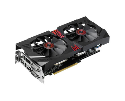 ASUS STRIX-R9285-DC2OC-2G Radeon R9 285 2GB GDDR5 Graphics Card for PCI Express 3.0 with DVI, HDMI, and DisplayPort. ASUS STRIX-R9285-DC2OC-2G Radeon R9 285 2GB GDDR5 Graphics Card for PCI Express 3.0 with DVI, HDMI, and DisplayPort.