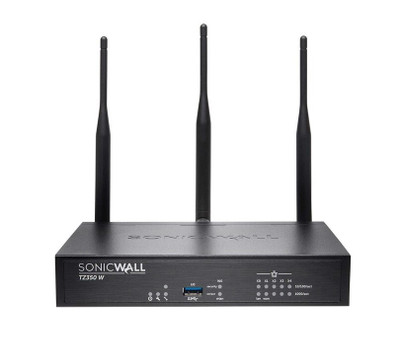 SonicWall TZ350W Firewall with 5 x RJ-45 Ports for Gigabit Ethernet Networks