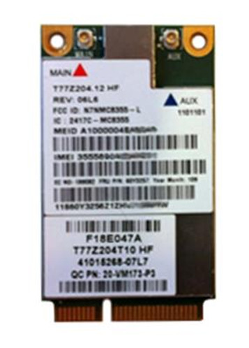 IBM Lenovo Sierra MC8355 Gobi 3000 mini-PCI Express 3G HSPA EVDO WWAN WLAN Card compatible with laptops - 60Y3291