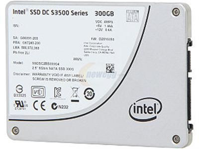 Intel DC S3500 Series 300GB MLC SATA 6Gbps 2.5 SSD for ProLiant DL360p Gen8 Servers