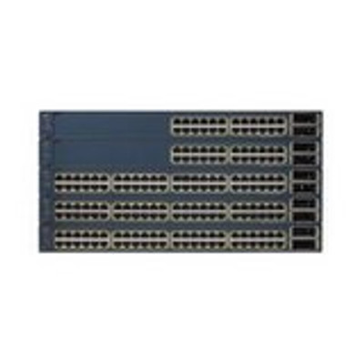 Cisco Catalyst 3560E 24 Port Gigabit Switch 265W DC IPB Software - WS-C3560E-24TD-SD= - Server Rack Mounted Switch