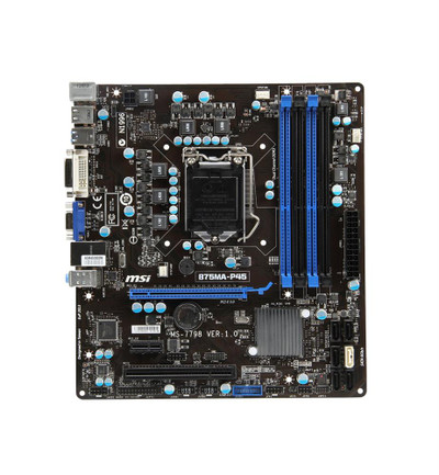 MSI B75MA-P45 Intel B75 DDR3 Motherboard LGA1155 4-Slot System Board for PC Builders