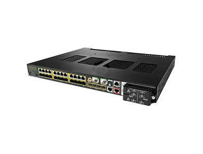 Cisco IE5000 16X1G SFP and 12X10/100/1000 LAN Base switch, ideal for industrial Ethernet networks