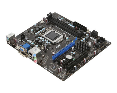 MSI H61M-E23 LGA 1155 Intel H61 Chipset Micro-ATX Motherboard, DDR3, 2x DIMM, 4x SATA2