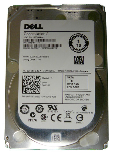 Seagate Constellation.2 1TB 7200RPM SATA 6Gbps 64MB Cache 2.5 Internal Hard Drive for Servers