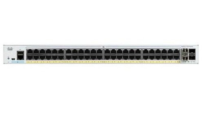 Cisco C1000-48FP-4G-L-RF Ethernet Switch with 48 PoE+ Ports, 740W Budget, 4 SFP Uplinks - Networking Equipment