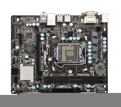 ASRock B75M-DGS LGA 1155 Intel B75 Chipset DDR3 Micro-ATX Motherboard for 3rd & 2nd Gen Processors