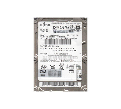 Fujitsu 60GB 5400RPM IDE Ultra ATA/100 ATA-6 8MB Cache 2.5 Hard Drive for CA06531-B20200DL Servers
