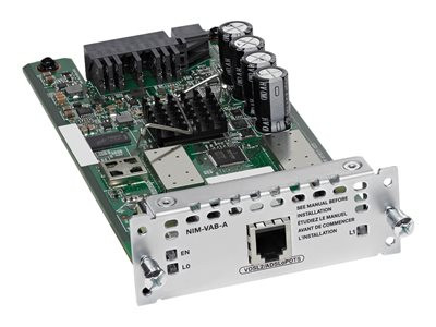 Cisco 1-Port VDSL2/ADSL2+ NIM over POTS Network Interface Module for NIM-VAB-M, compatible with Cisco routers