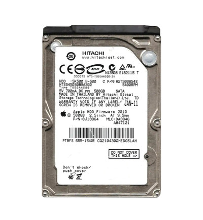 Hitachi Travelstar 5K500.B 500GB SATA Hard Drive for Laptops