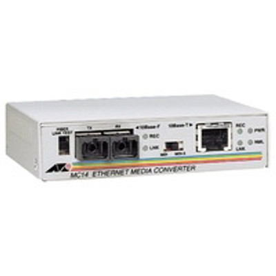 Allied Telesis AT-MC14-10 10Mbps Ethernet Transceiver Media Converter for 10Base-T to 10Base-FL Fiber Networks