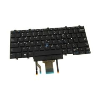 D19TR - Dell 82 Keys US Qwerty Backlit keyboard for Latitude 12 7275 / E5270 / E7270 / XPS