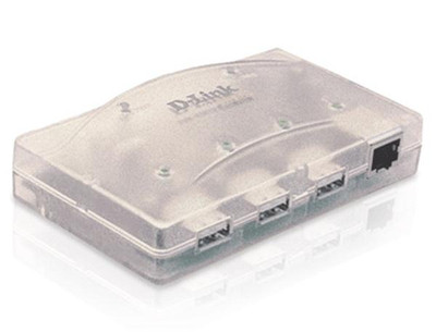 D-Link 3-Port USB 100Base-TX Ethernet Hub for Fast Network Connectivity