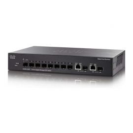 Cisco SG350-10SFP= 8 SFP Gigabit Slots 2 Gigabit Copper/SFP Combo Switch for Network Racks