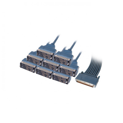 Cisco High Density 8-Port Async Cable with 8 Db-25 Modem Connectors for Cisco Networking Equipment