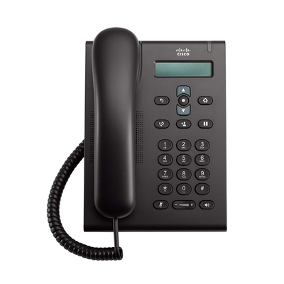 Cisco Unified Sip Phone 3905 Charcoal Standard Handset - compatible with Cisco systems - mounted on desk