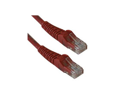 Tripp Lite Red Cat5e Patch Cable 2.13m M/M - 350MHz Snagless Molded - N001-007-RD - Networking Accessories