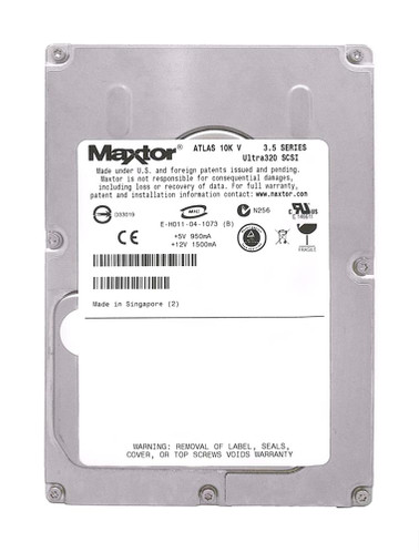 Maxtor Atlas 10K V 147.1GB SCSI Hard Drive 8MB Cache 3.5 Internal - Compatible with Ultra-320 SCSI servers
