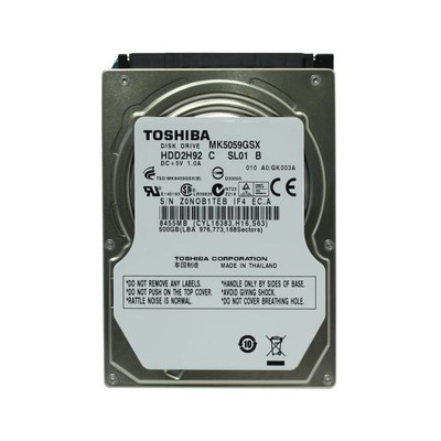 Toshiba 500GB 5400RPM SATA 3Gbps 8MB Cache 2.5 Internal Hard Drive for Laptops