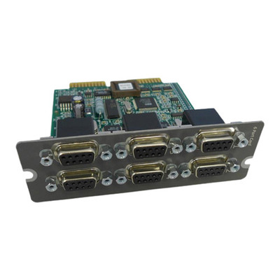 HP 6 x Ports DB-9 Serial Card for UPS - Serial card with 6 ports, part number 204512-001, compatible with UPS systems