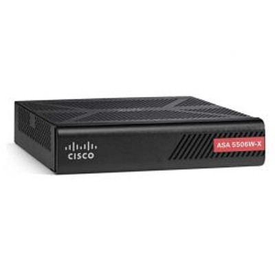 Cisco ASA5506X B Domain Firepower Threat Defense WiFi 8GE AC firewall mounted in a server rack