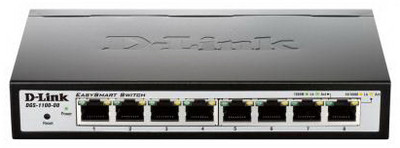 D-Link 8-Port Gigabit Easy Smart Switch DGS-1100-08-B2 for Small Business Network