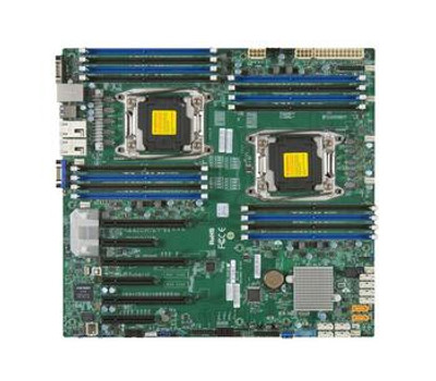 MBX10DRT - SuperMicro X10DRi-T Dual Socket R3 LGA 2011 Xeon E5-2600 v4 / v3 Intel C612 Chipset DDR4 16 x DIMM 10 x SATA