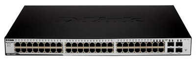 D-Link DGS-1248T 48-Port Gigabit Ethernet WebSmart Switch, 4 Combo SFP Ports, for High-Speed Networking