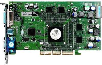 NV34-06 Nvidia GeForce FX 5200 128MB AGP VGA Video Graphics Card for Gaming and Multimedia