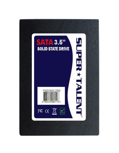 Super Talent 64GB SLC SATA 1.5Gbps 3.5-inch Internal Solid State Drive SSD mounted in server rack