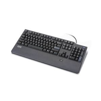 IBM Polish USB Fingerprint Keyboard and Reader, compatible with IBM systems, dual-functionality for secure access