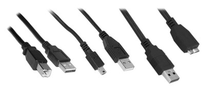 IBM USB Type B cable for connecting devices, part number 46M6475, compatible with servers.