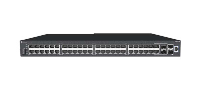 Extreme Networks VSP 4850GTS-PWR+ 50-port Ethernet Switch in black, compatible with server racks