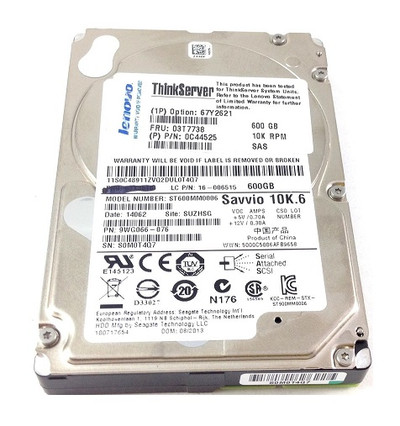 Seagate Savvio 10K.6 600GB SAS 6Gb/s Hard Drive for Servers