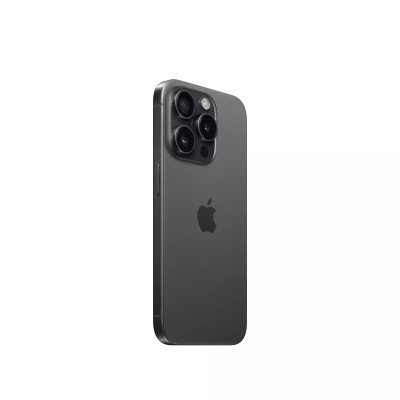 Apple iPhone 15 Pro 128GB Titan Black Smartphone - Sleek design, 128 GB storage, compatible with iOS, mobile device.