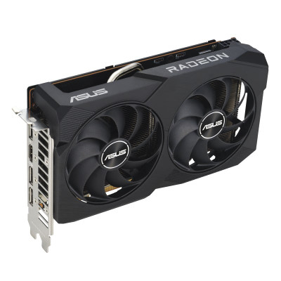 ASUS Dual -RX7600-O8G-V2 Radeon RX 7600 8GB GDDR6 128 bit graphics card for gaming