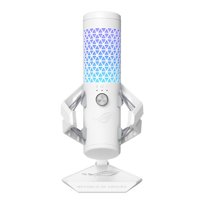 ASUS ROG Carnyx Microphone in White - Compatible with Gaming Setups