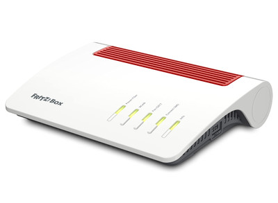 AVM FRITZ!Box 5590 Fiber Wi-Fi 6 Dual Band router for fast internet speeds - compatible with 802.11ax technology