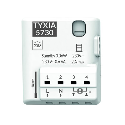 Delta Dore 2550-UW Blind Control in White, 30 kg, 30 m, 100 m, 8 Nm - Compatible with various blinds